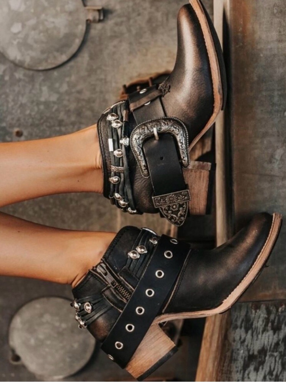 FREEBIRD Saloon Leather Boots Size 8